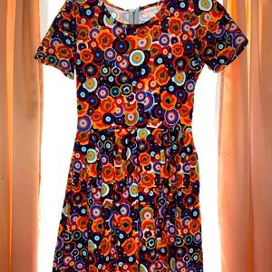 LulaRoe Amelia Dress Size M - COLORFUL